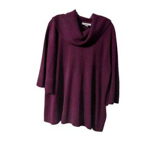 Ralsey Womens Sweater Size 2X Cowl Neck Plum Maroon